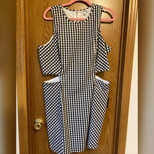 New Express gingham mini dress